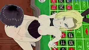 Android 18 and Chi-Chi Bunny Girls in Intense Creampie Sex