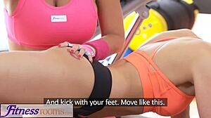 hey, wanna watch huge natural tits babe rub wet pussy on young 18+ gym cutie?