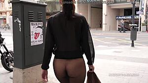 she says, 'look at my pantyhose in public'
