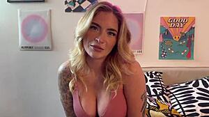 Blonde Babe Caught Masturbating