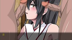 Honoka the shrine maiden faces intense banging in battle part 2