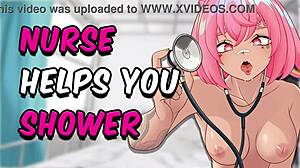 Asmr nurse, will you let me clean your cock in the shower?