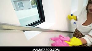 Stepmom Kenzie Love begs stepson for help, gets only his big cock!