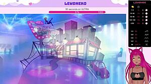 Vtuber Lewdneko's Futanari Creampie In Dick Dine And Dash