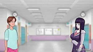 hot therapist gives blowjob to needy client in sex therapy session