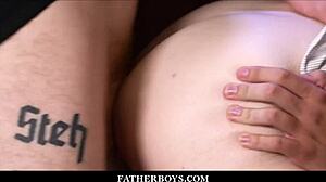 skinny twink catholic boy ryland kingsley receives blowjob and bareback fuck from redhead priest dacotah red during taboo confession