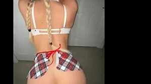 Beautiful girl in costume gets fucked doggystyle and cumshot