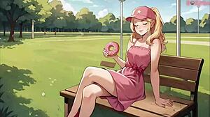 I meet this blonde innocent girl in the park and offer her my lollipop.