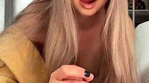 Pretty Amelie Dubon Gives Intense Handjob To Her Friend Leading To Explosive Cumshot!