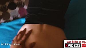 i took a huge cock in my pussy with butt plug moaning loudly in doggy