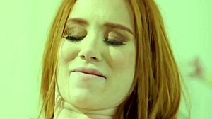 amazing busty redhead seduces petite blonde masseuse for hot lesbian action