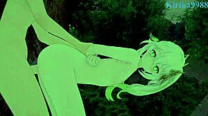 Nahida and yoimiya engage in intense 3d cartoon sex in genshin impact hentai.