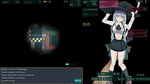 Sexy witch in Lisavile dungeon RPG game is a Japanese hentai game