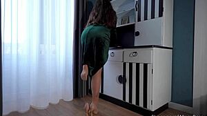 i turned stepmoms pantyhose tease into wild stepmom fuck in all holes