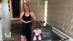 Farmers Wife Interviews Curvy Ranch Hand For Creampie Fun