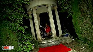 Latina and blonde sluts get fucked by old pervert on Halloween