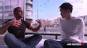 vanessa shelby learns to lick wet pussy in public outdoor setting