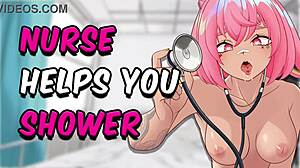 Asmr nurse, will you let me clean your cock in the shower?