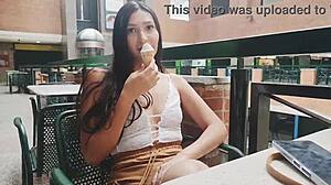 Mall meeting turns into home fuck with stranger and cute latin teen