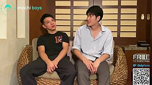 Straight Japanese Jock Tries First Gay Video