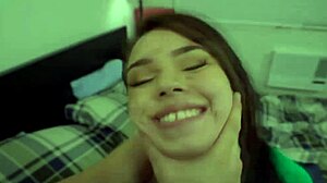 Horny petite smashed hardcore by dominant straight hunk in garage?