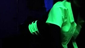 dayanara's enticing black light sex in pov