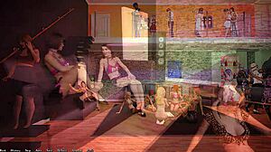 3D animated lesbian babes in hot scene