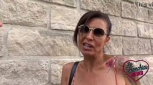 Charlotte, the flirty 40-year-old French barmaid, craves wild anal with tattoos flashing. Her brunette boobs bounce in amateur european fun