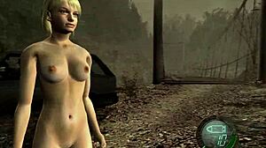 I explore ashley's nude body in resident evil 4 classico gameplay.