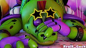 Gay sex with fruit-themed cock suckers