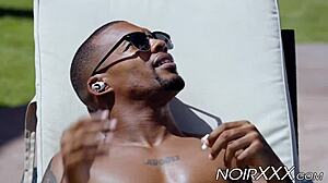 Handsome Real Estate Agent Boldly Fucks His Black Gay Customer with Rimjob and Anal Assfucking Outdoors