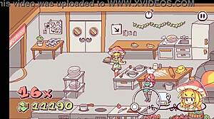 扶她女服务员在变态游戏中把精液洒在披萨上