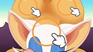 hey, rouge sucking cock and swallowing cum while ass-fucked! 😜