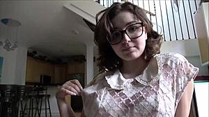 Leana Lovings and Alex Adams in taboo family therapy scene