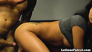 pretty latina pounded by immigration officer