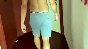 delivery guy fucks two passive twinks bareback with big asses and monster cocks