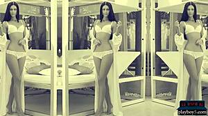 Two Very Gorgeous Brunettes Flirt With The Camera