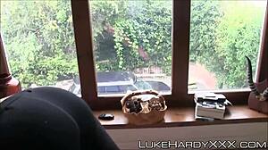 big ass stepsister drilled hard from behind during wild yoga pov