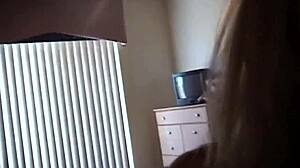 Teen slut sucking tutor on hidden camera fun