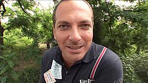 dirty blonde craves cum on her ass after blowjob and anal fucking