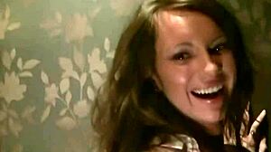 brunette picks up guy and sucks black cock for money outdoors