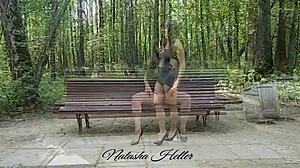 flashing in public in short dress, oops, almost caught, lol!