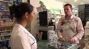 French Asian Pharmacist Takes Huge Cock In Her Ass