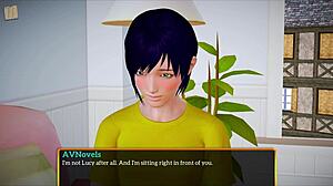 Blonde with big tits in my new family 429