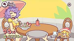 Futanari Waitress Spills Cum on Pizza in Kinky Hentai Game