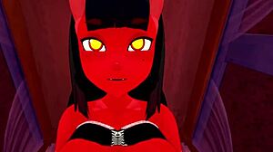 meru the succubus says 'fuck me hard' in this fantasy hentai