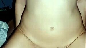 My best friend's cute 18-year-old sister rides professional and swallows cum