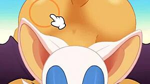 hey, rouge sucking cock and swallowing cum while ass-fucked! 😜