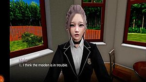 Maiden power hg intro meets waifu in bold blowjob fantasy.