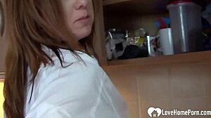 Pretty girl gets horny and finger herself alone